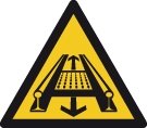 Warnzeichen - Förderanlage Gleis - nicht nachleuchtend - BGV A8 - Folie selbstklebend-0