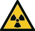 Warnzeichen - radioaktive oder ionisierende Stoffe - nicht nachleuchtend - ISO 7010 Folie selbstklebend-0