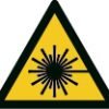 Warnzeichen - Laserstrahl - nicht nachleuchtend - ISO 7010 - Folie selbstklebend-0
