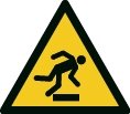 Warnzeichen - Hindernis am Boden - nicht nachleuchtend - ISO 7010 - Folie selbstklebend-0