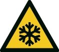 Warnzeichen - Kälte - nicht nachleuchtend - ISO 7010 - Folie selbstklebend-0