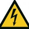 Warnzeichen - elektrische Spannung - nicht nachleuchtend - ISO 7010 - Folie selbstklebend-0