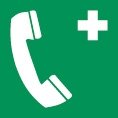 Rettungszeichen - Notruftelefon - nicht nachleuchtend - ISO 7010-0