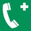 Rettungszeichen - Notruftelefon - lang nachleuchtend - ISO 7010-0