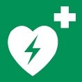 Rettungszeichen - Defibrillator - nicht nachleuchtend - ISO 7010-0