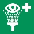 Rettungszeichen - Augenspüleinrichtung - nicht nachleuchtend - ISO 7010-0