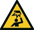 Warnzeichen - Hindernisse im Kopfbereich - nicht nachleuchtend - ISO 7010 - Folie selbstklebend-0