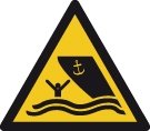 Warnzeichen - Schiffsverkehr - nicht nachleuchtend - BGV A8 - Folie selbstklebend-0